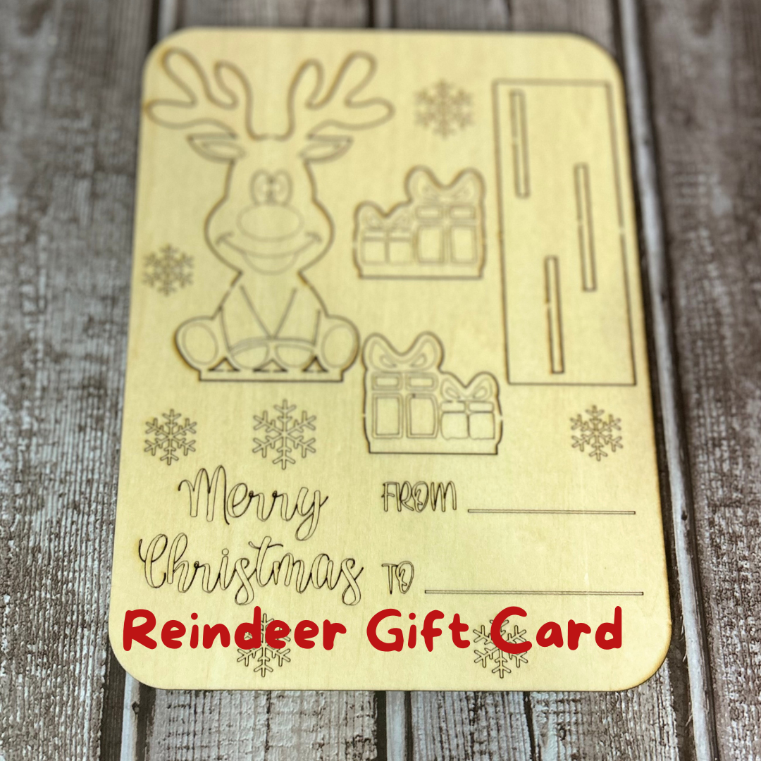 Wooden 3D Christmas Card