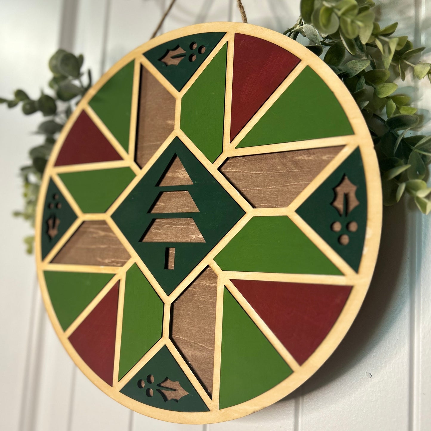 Quilted Christmas Door Hanger