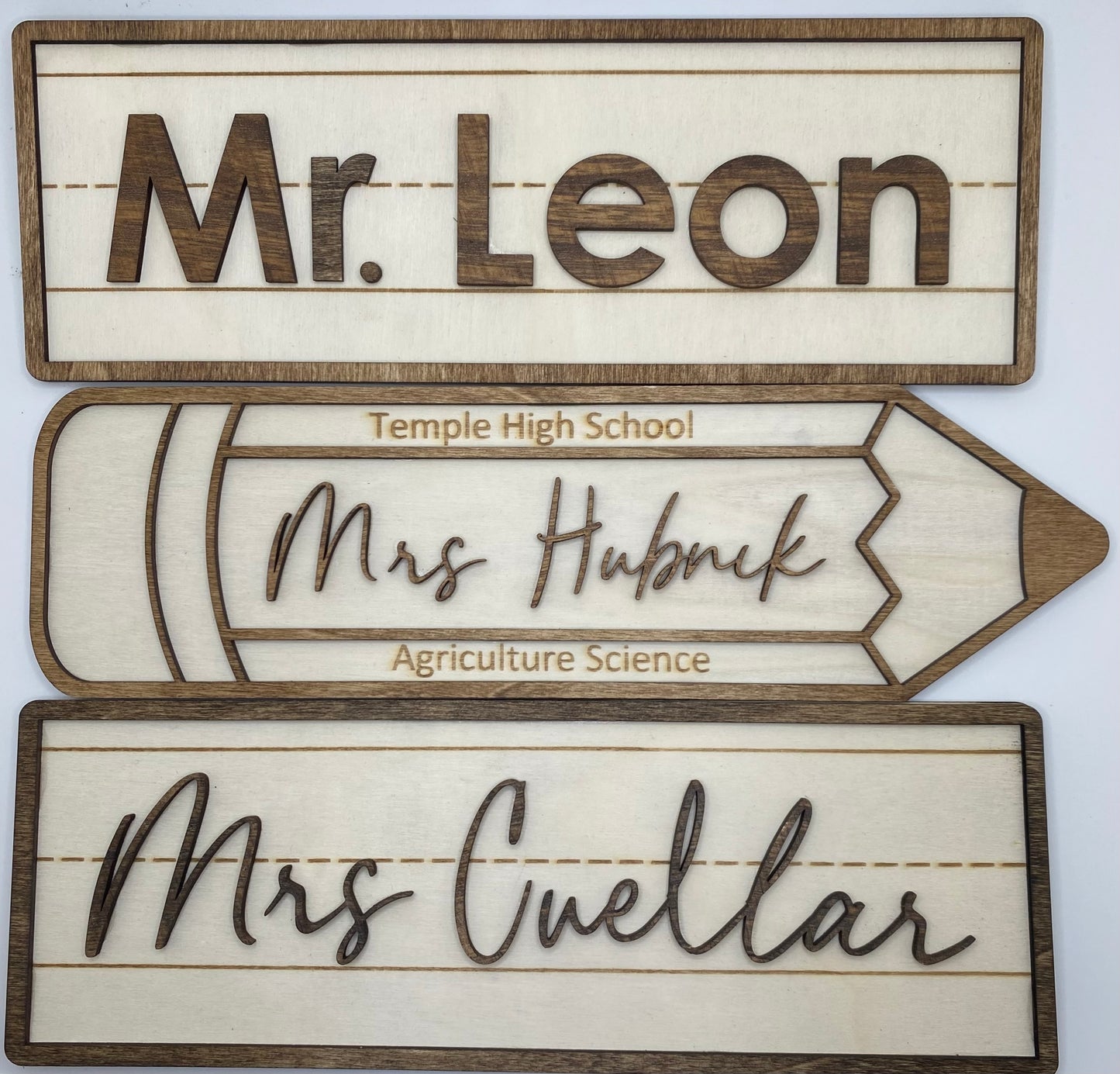 Teacher Handwriting Name Plate