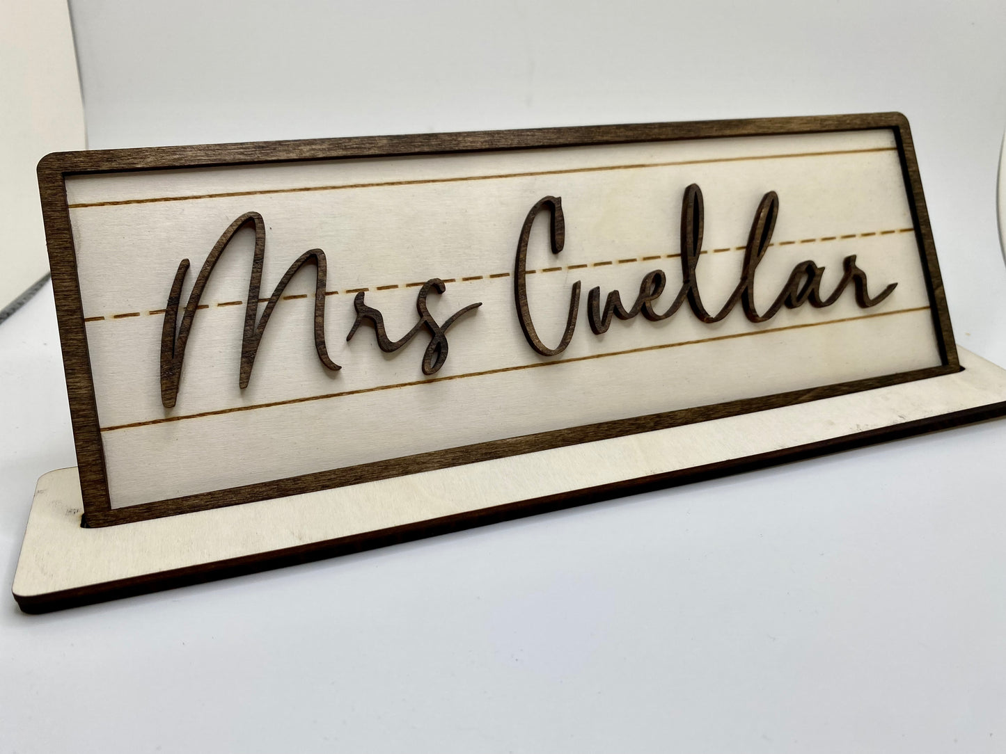 Teacher Handwriting Name Plate
