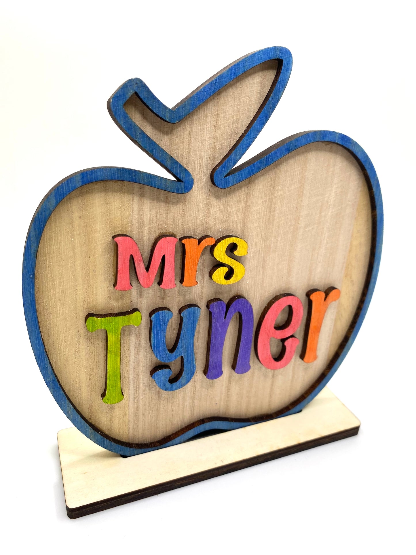 Teacher Apple Name Plate