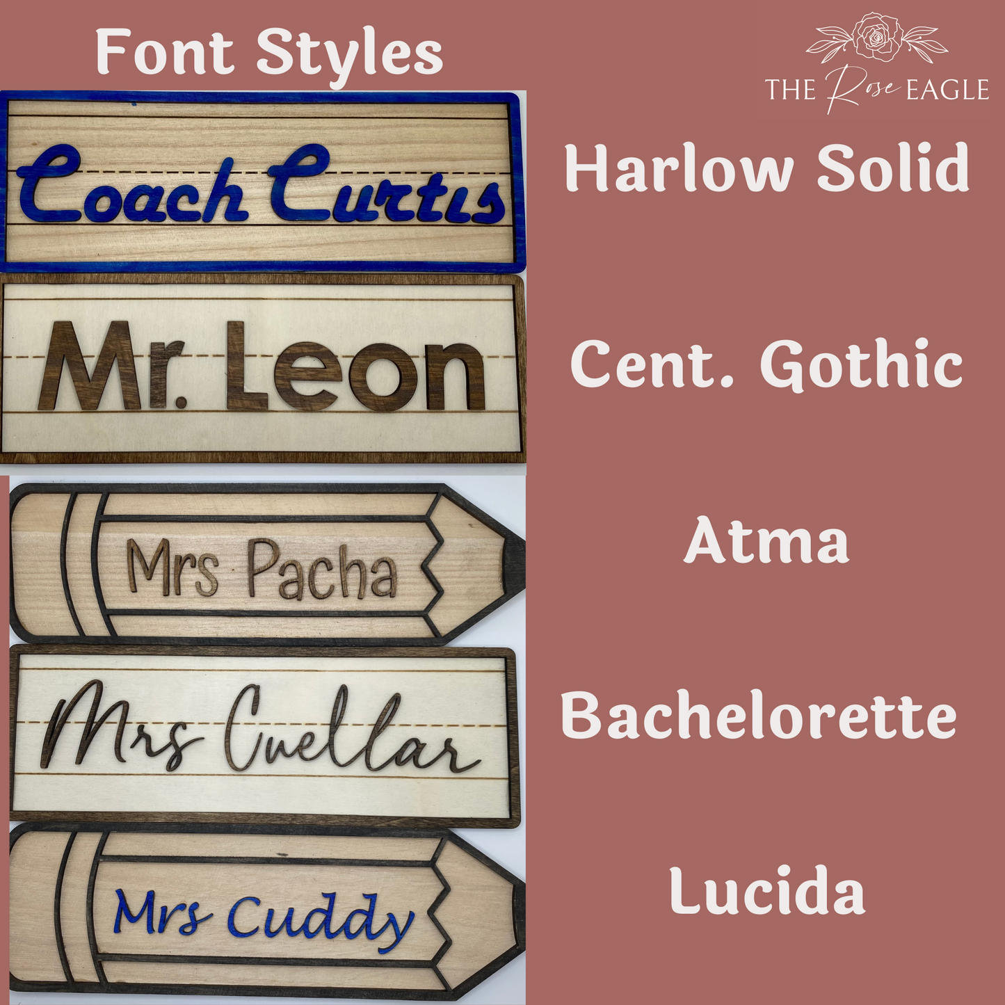 Teacher Apple Name Plate
