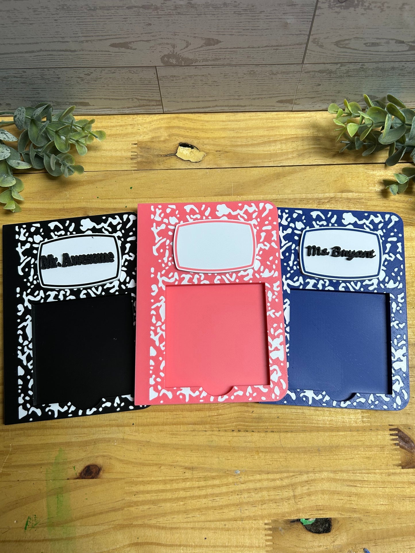 Personalized Composition Sticky Note Holder