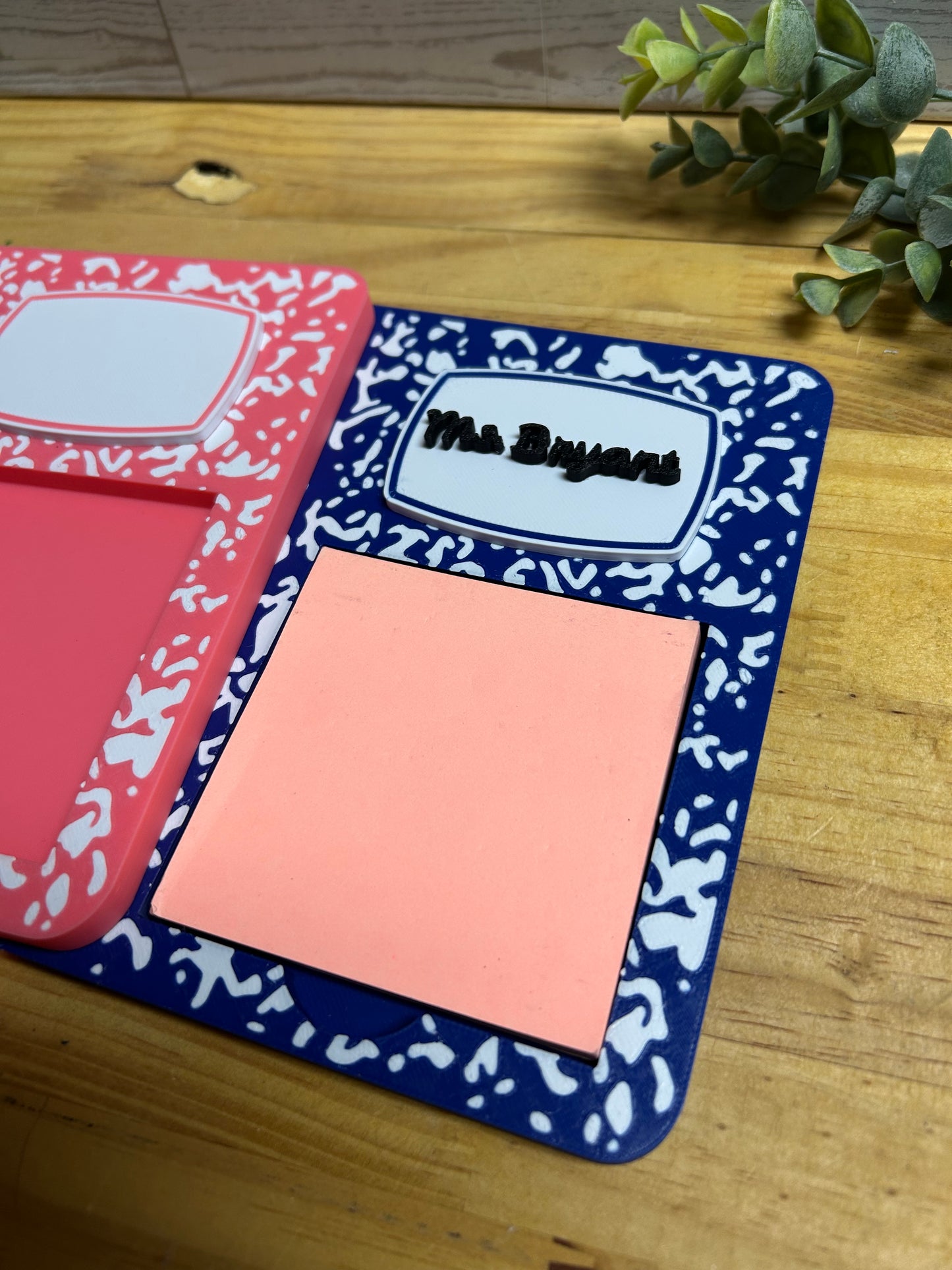 Personalized Composition Sticky Note Holder