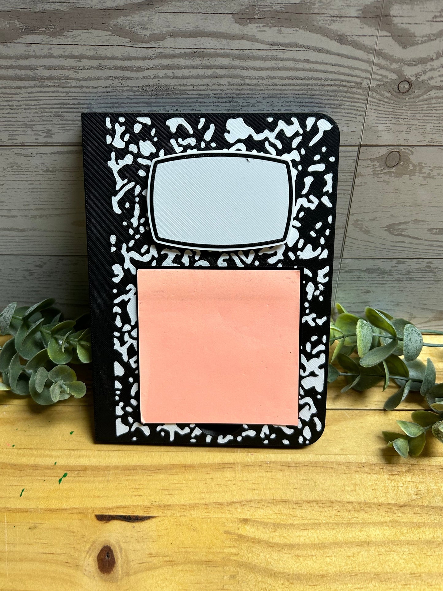 Personalized Composition Sticky Note Holder