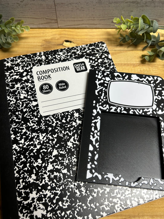 Personalized Composition Sticky Note Holder